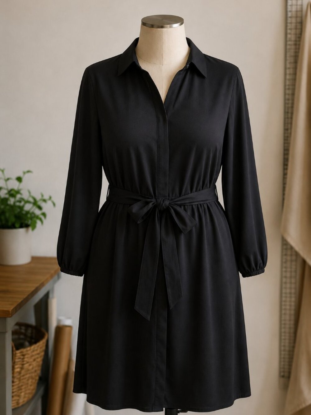Little Black Shirt Dress